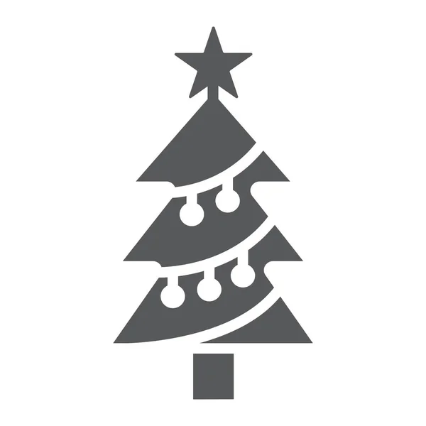 Знак новогодней елки, декор и новый год, знак елки, векторная графика, сплошной узор на белом фоне . — стоковый вектор