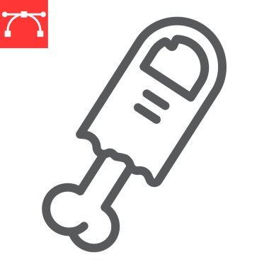 Zombi parmak çizgisi ikonu, cadılar bayramı ve korkunç, canavar parmak işareti vektör grafikleri, düzenlenebilir çizgi ikonu, 10 numara.