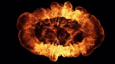 Ruhani bir ortamda soyut ve ateşli bir patlamanın canlı görüntüsü, enerji ve dinamizmi çağrıştırıyor, yaratıcı kavramları ve güçlü görsel etkiyi temsil etmek için ideal..