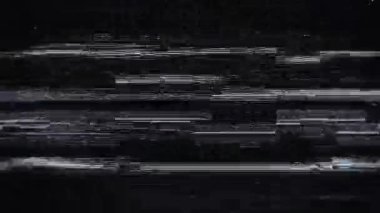  Analog Televizyon Gürültüsü Paraziti Bir Karanlık Ekran üzerindeki Dijital Arıza Paraziti Paraziti