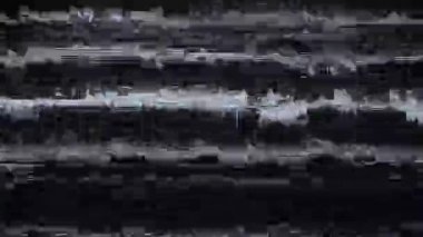 Analog TV Statik Gürültü ve Bozuk Televizyon Arkaplanı Üzerindeki Arıza Efekti