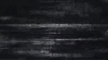 Soyut Dijital TV Statik Gürültü ve Arıza Ekran Paraziti Yatay Çizgiler ve Parıldayan Pikseller ile Parazit