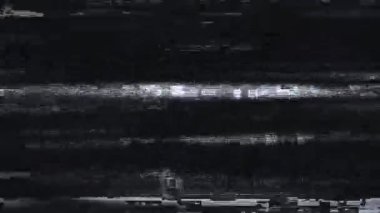 Saptırılmış Yatay Çizgiler Arkaplan Efekti ile Soyut Dijital Gürültü Statik TV Ekran Arızası