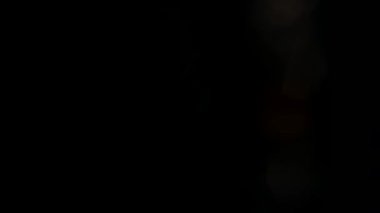 Golden bokeh lights light leak lens flare luxurious abstract overlay transition