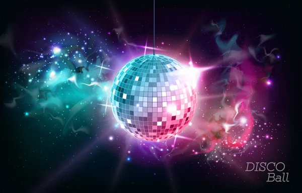 Μπάλα Disco Μπάλα Disco Ανοιχτό Χώρο Φόντο — Διανυσματικό Αρχείο