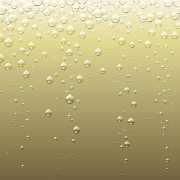 Abstrakte Champagner Goldenen Hintergrund Mit Blasen Abstrakte Champagner Textur — Stockvektor