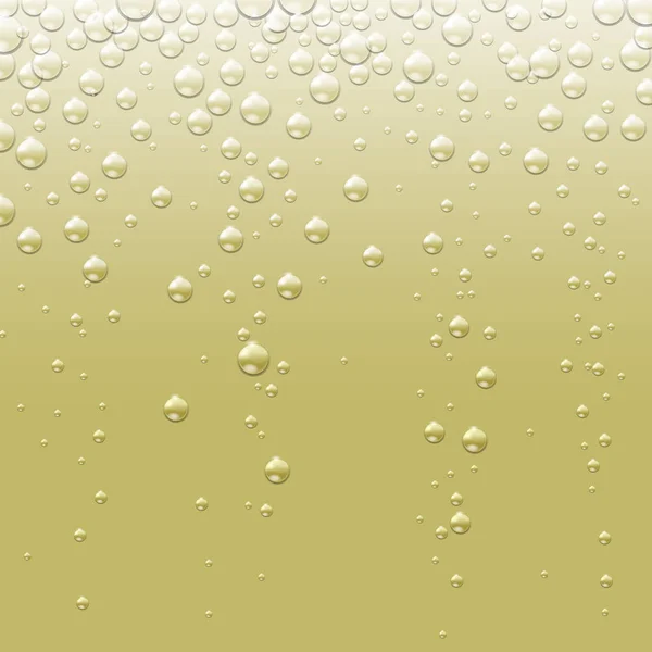 Abstrakte Champagner Goldenen Hintergrund Mit Blasen Abstrakte Champagner Textur — Stockvektor
