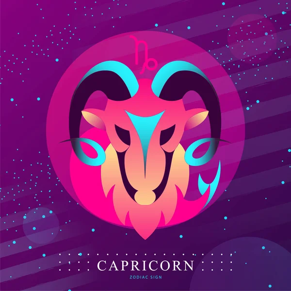 การ ดเวทมนตร ยใหม เคร องหมายดวงจ นทร คาปร คอร การออกแบบโลโก Capricorn — ภาพเวกเตอร์สต็อก