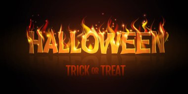 İçinde yanan mektuplar olan tipografi cadılar bayramı partisi posteri. Cadılar Bayramı geçmişi