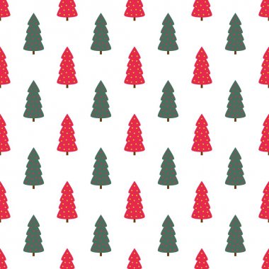 Bir Noel ağacı ile Noel dikişsiz desen