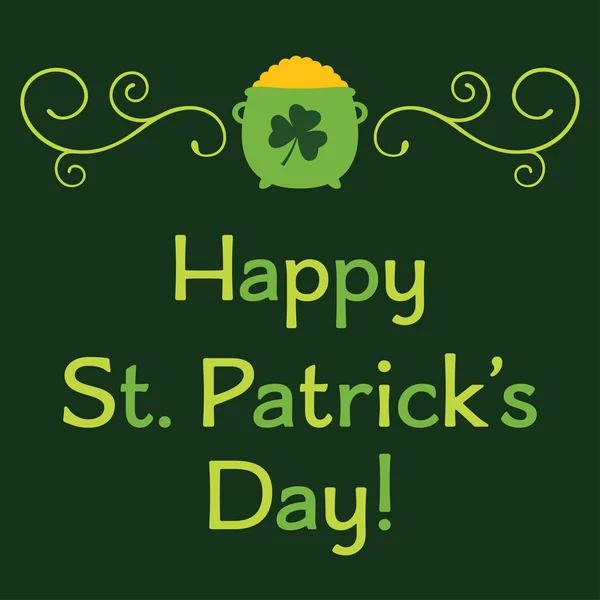 St. Patricks day Greeting Card — Wektor stockowy