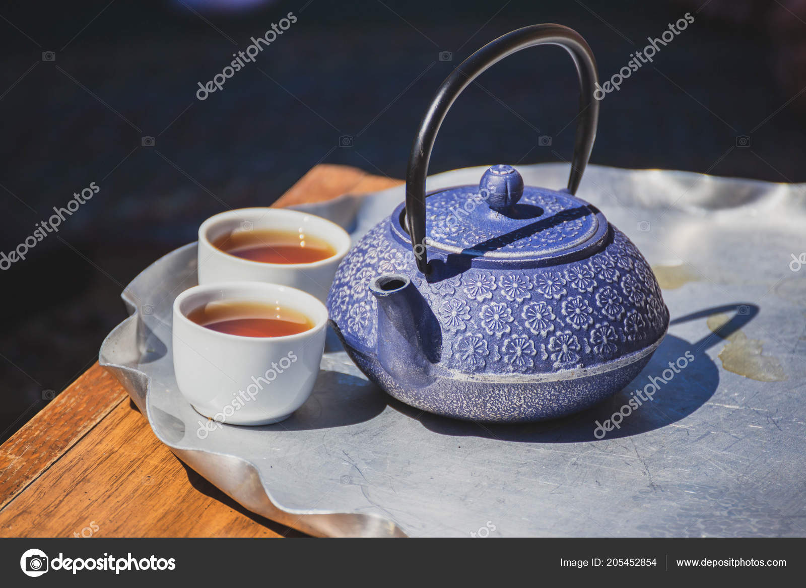 blue tea kettle stainless steel