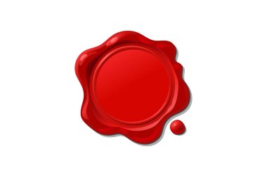 vektör izole balmumu mühür damgası şekli