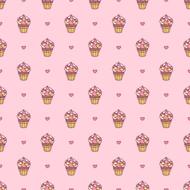 vektör seamless modeli küçük prenses kağıt sanat