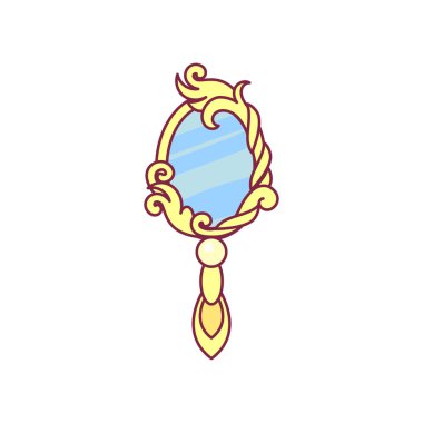 Kraliçe, Prenses için vektör Kraliyet nesne ayna