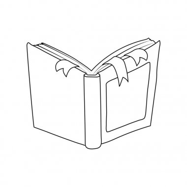 vektör açık kitap masal hikayesi