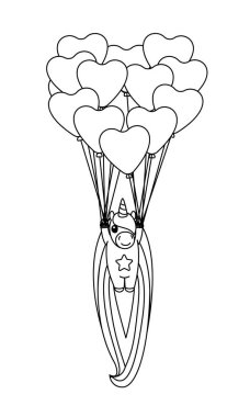 vektör bebek gökkuşağı tek boynuzlu at