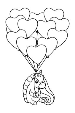 vektör bebek gökkuşağı tek boynuzlu at