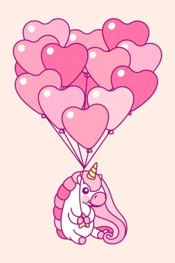 vektör pembe tek boynuzlu at odası sanat