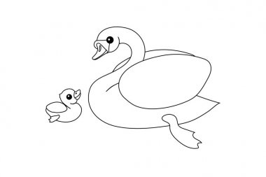 vektör çizgi karikatür hayvan clipart