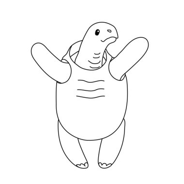 vektör çizgi karikatür hayvan clipart