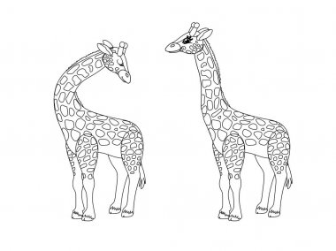 vektör çizgi karikatür hayvan küçük resim