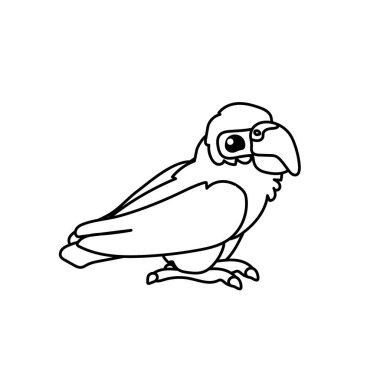 vektör çizgi karikatür hayvan küçük resim