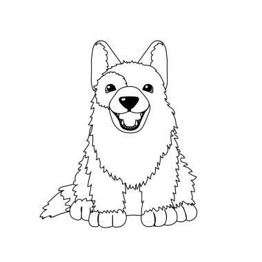 vektör çizgi karikatür hayvan küçük resim