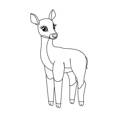 vektör çizgi karikatür hayvan küçük resim