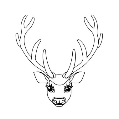 vektör çizgi karikatür hayvan küçük resim