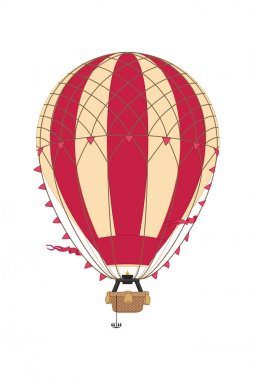 vektör aerostat sıcak balon