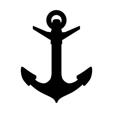 vektör siluet grafik çapa