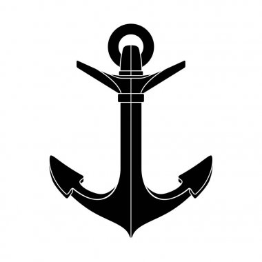 vektör siluet grafik çapa