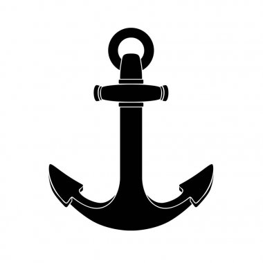 vektör siluet grafik çapa