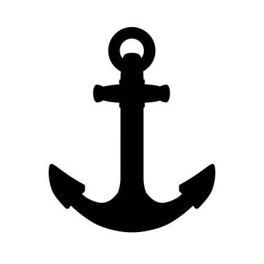 vektör siluet grafik çapa