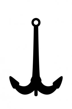 vektör siluet grafik çapa