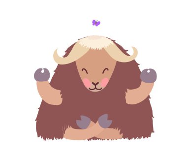 vektör düz karikatür hayvan küçük resim