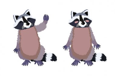 vektör düz karikatür hayvan küçük resim