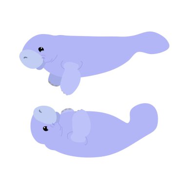 vektör düz karikatür hayvan küçük resim