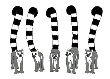 vektör karikatür hayvan küçük resim