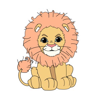 vektör scandi karikatür hayvan küçük resim