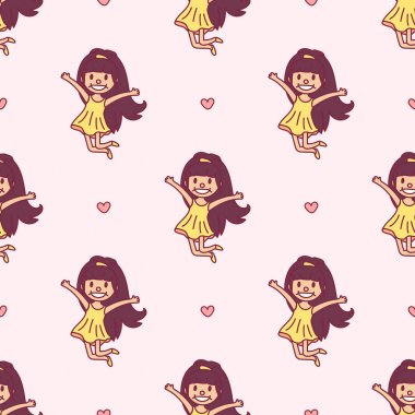 vektör karikatür seamless modeli