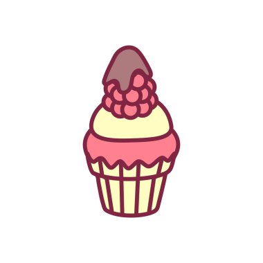 vektör sevimli cupcake tatlılar sanat