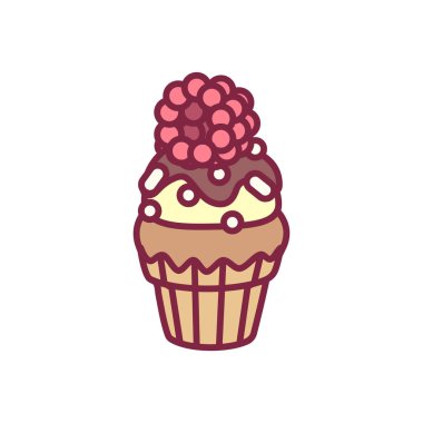 vektör sevimli cupcake tatlılar sanat