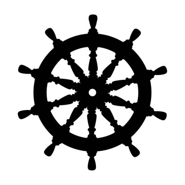 vektör siluet grafik Handwheel