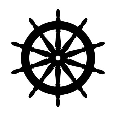 vektör siluet grafik Handwheel