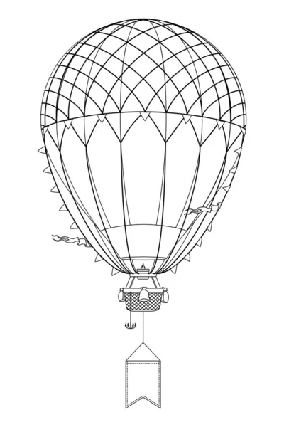 Векторный аэростат — стоковый вектор