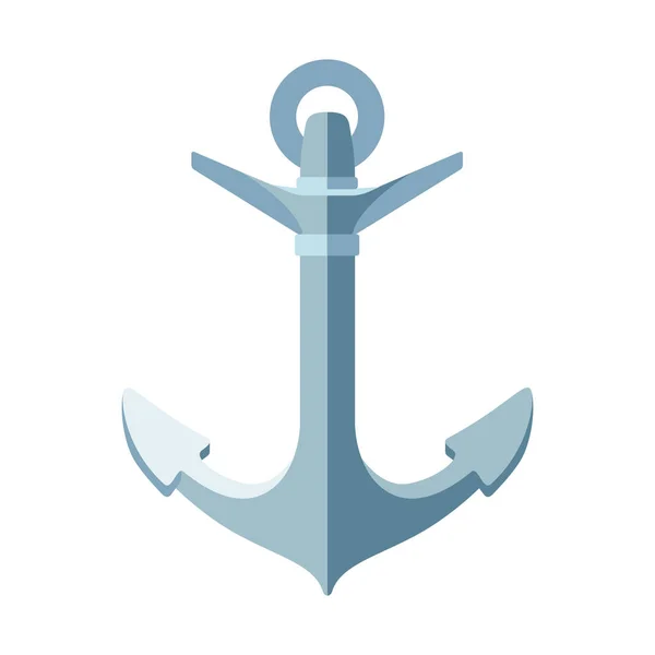 Vektor Flat Sea Maritime ikon ankare — Stock vektor