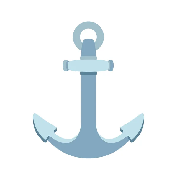 Vector flat sea maritime icon Anchor — Stock Vector