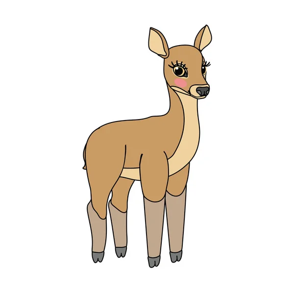 Vector scandi dibujos animados animal clip art — Vector de stock